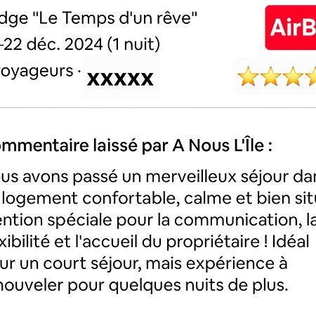 Lodge "Le Temps D'Un Reve" Saint-Francois  Buitenkant foto
