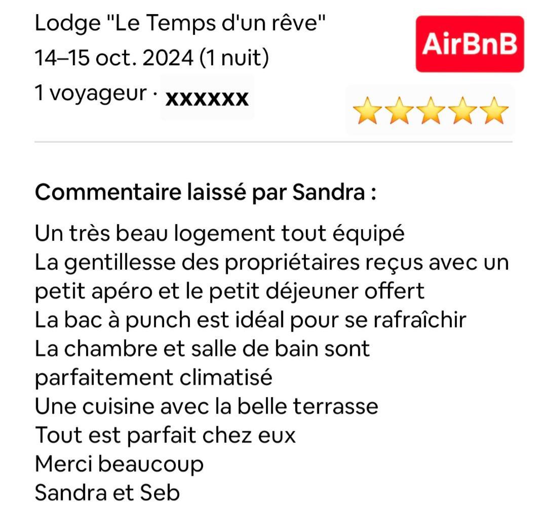 Lodge "Le Temps D'Un Reve" Saint-Francois  Buitenkant foto